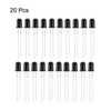 uxcell 20pcs Photosensitive Diode Photodiodes Light Sensitive Sensors,5mm Black Round