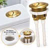 38mm Brushed Gold Dual Flush Toilet Cistern Button – ABS