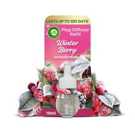 Air Wick, Winter Berry Wonderland, Plug In Electrical Air Freshener Refills, 19ml, Pack of 1, Lasts up to 100 days