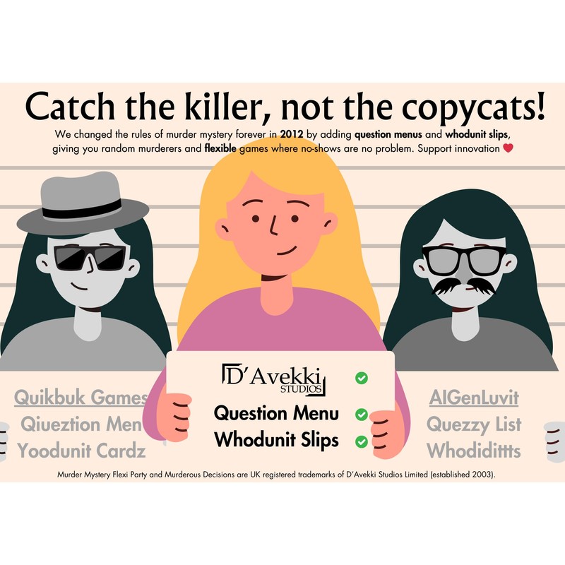 Murder on a Train 6-14 Player Murder Mystery Dinner Party