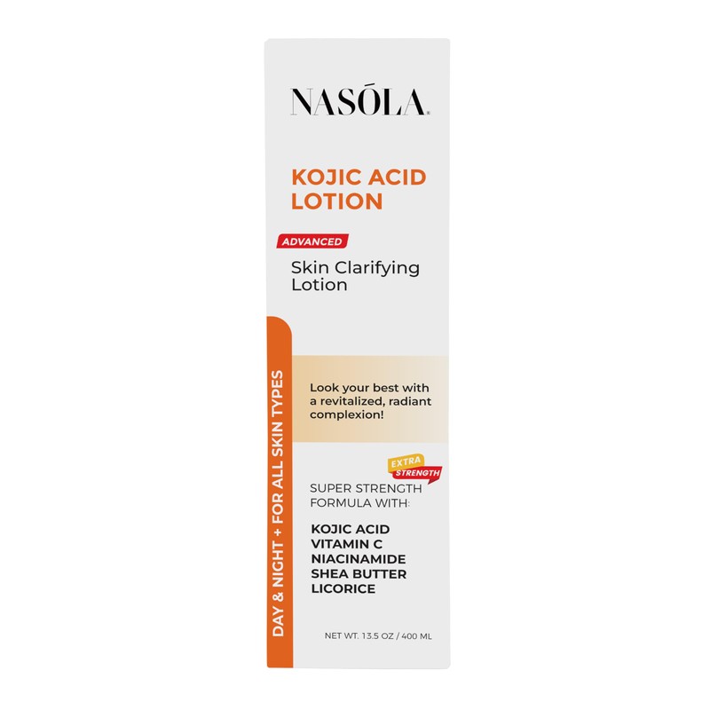 Nasola Kojic Acid Lotion Natural Skin Clarifying for Face &