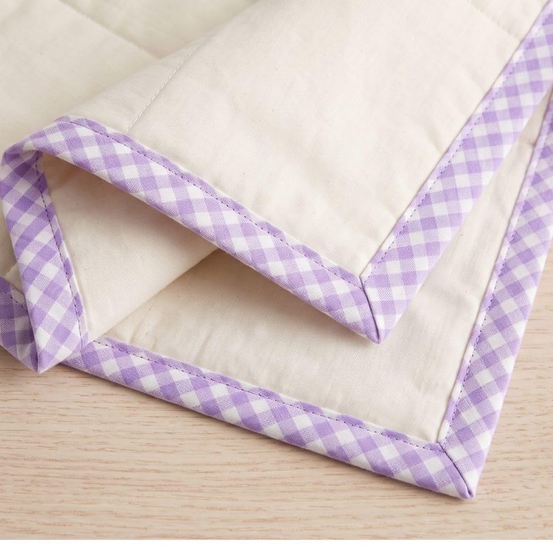 Gingham Bias Binding Brown Large Check 20mm x 5m, Yarn