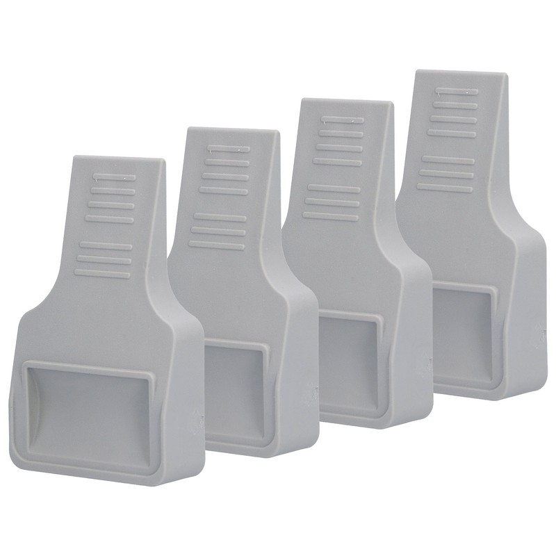 4Pcs U Shape Casters Door Stopper Anti Sliding Furniture Wheels