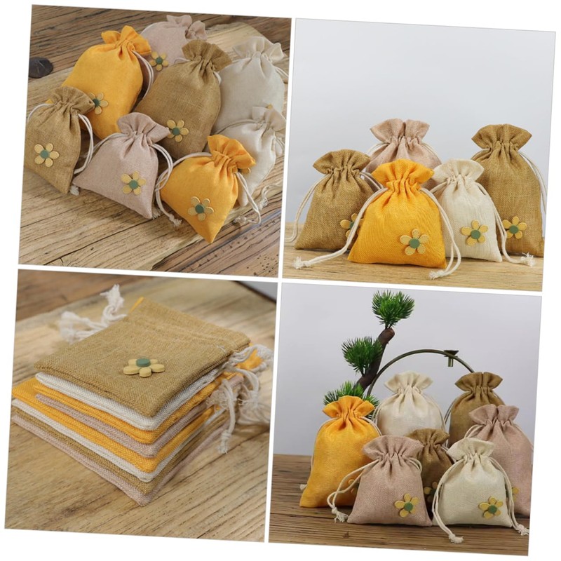 Healeved 8pcs Refillable Lavender Sachet Bags Small Medium Dried Flower