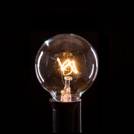 Hometown Evolution, Inc. Box of 25 G40 Clear 1.6 Inch 5 Watt C7 (E12) 3/8" Base Replacement Bulbs