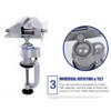 Universal Table Vise with 360 degrees Swiveling Head Clamp for