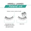 Ardell Natural Lashes False Eyelashes 106 - Black, Lightweight Strip