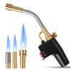 Propane Torch with 3 Tips, Instant on/off Ignition and Flame