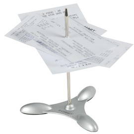 Paper Spear Q-CONNECT Metal for Bills 11cm / Small Office Accessories/Type-Threaded/Colour-Silver/Size-11cm / Width (mm)-N.a. / Dimensions (mm)-110x95x12 / Height (mm)-N.a.