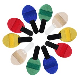 Kisangel 10pcs Finger Splint Finger Support Braces for Injured Soft Protective Splints Multiple Colors for Comfort and Stability