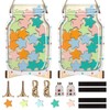 Rolzchoy 2 Pack Star Reward Jar Set, Magnetic Reward Jar