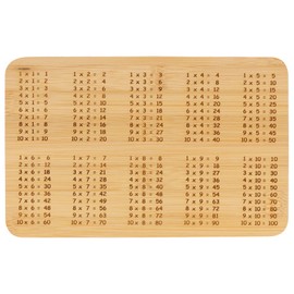 Spruchreif Bamboo Breakfast Board with Engraving, 1 x 1 Bread Board for Children to Learn, Gift for First Day of School or School Cone for Girls and Boys, School Gift
