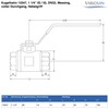 VARIOSAN Ball Valve Internal Thread/Internal Thread DN15 Brass Full Bore