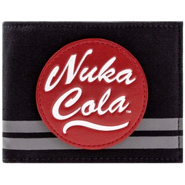 Fallout Nuka-Cola Thirst Zapper Vault Boy Thumbs Up Wallet Bi-Fold ID & Card Holder, Black