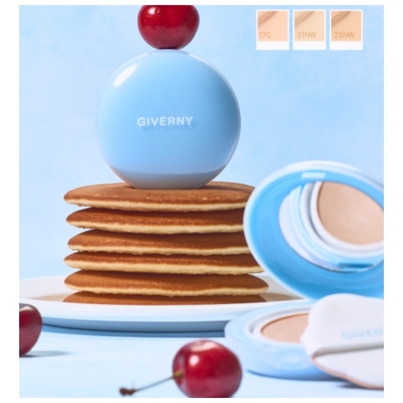 GIVERNY Cloud Mesh Cushion 15g*2ea, Color:21NW Light Beige