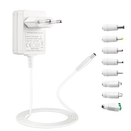 5V 2A Netzteil Universal AC220V 230V zu DC5V 0,5A 1A 1,5A Leistungstreiber, Adapter 5,5mm mit 8 Stecker Konverter Wechselrichter Ladegerät Transformator Ladegerät für Tablet USB HUB Kamera (DC5V~2A)