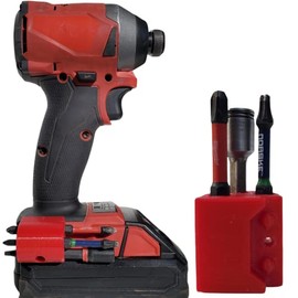 Bit Holder - Milwaukee bit holder M18. 1/4" Drill bit holder and tool organizer