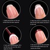 20 packs of French nail stickers, smiling curved shape to