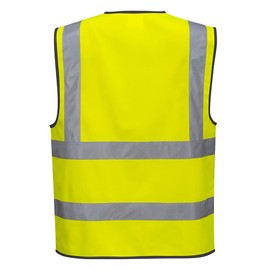 Portwest C375YERXXXL Hi-Vis Zipped Vest, 3X-Large, Yellow