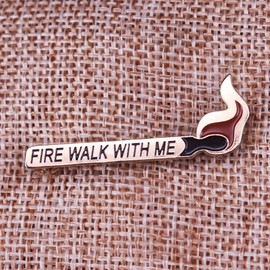 Twin Peaks Fire Walk With Me David Lynch 1.5" Enamel Pin Badge, 1.5 Inches, Enamel, enamel