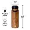 Elemental Core Stainless Steel Water Bottle with Straw - 40