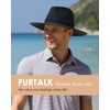 FURTALK Panama Hat Sun Hats for Women Men Wide Brim