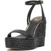 Vince Camuto Women's Emrey Wedge Sandal, Black, 9