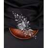 Deniferymakeup Bridal Hair Comb Crystal Bridal Hair Piece Silver Wedding