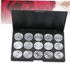 Ipetboom 15-Hole Empty Eyeshadow Palette Case Set Round 26mm Makeup