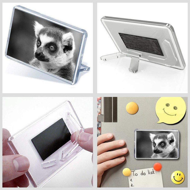 1 x Fridge Magnet - Lemur Monkey Head Wildlife #36738