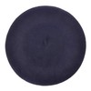 ZLYC Women's Classic French Artist Beret Beret, Navy Blue, One