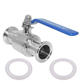 Beduan 1.5" Tri Clamp Ball Valve Stainless Steel Sanitary Valve for Home Brewing 1.5 inch Tube OD