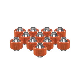 PrimoChill SecureFit SX - Premium Compression Fitting for 3/8in ID x 5/8in OD Flexible Tubing 12 Pack (F-SFSX58-12) - Available in 20+ Colors, Custom Watercooling Loop Ready - Candy Copper