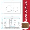 SPARES2GO Premium Flush Plate Kit for Skylo Flush Cistern (Brushed