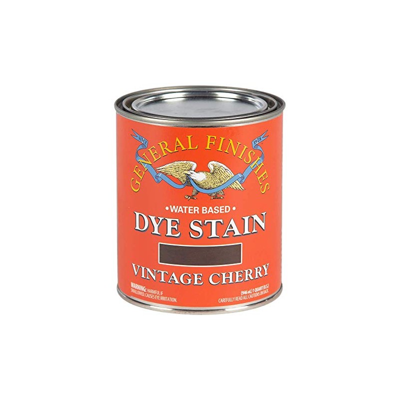 General Finishes Water Based Dye, 1 Quart, Vintage Cherry