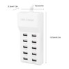 EIMSOAH Power Strip USB Multi Socket 5V 2.4A Intelligent Fast