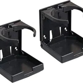 NoBrand 2PCS Adjustable Folding Drink Holder with Screws and Tapes, Folding Cup Holders
