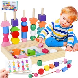 Juguetes Montessori Secuenciación de cuentas，Juguetes para Clasificador de Formas, Juguetes Didacticos Clasificación y Apilamiento，Juguetes Colorido Sensoriales,Juguetes Didacticos，Regalos para niños