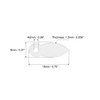sourcing map Frame Turn Button, 3/4" Plastic Drop Shape with