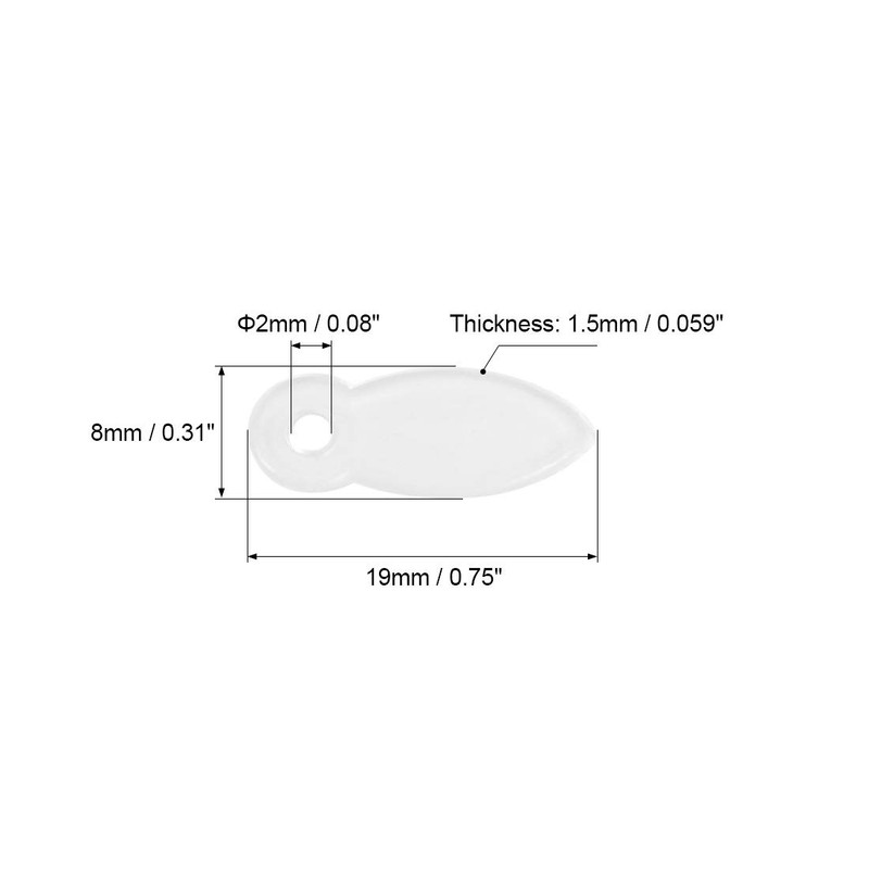 sourcing map Frame Turn Button, 3/4" Plastic Drop Shape with
