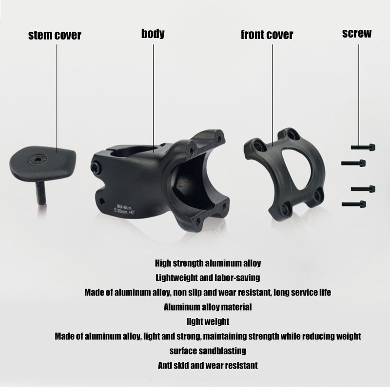 Wake Bicycle Stem Aluminum Alloy Bike Short Handlebar Handle Bar