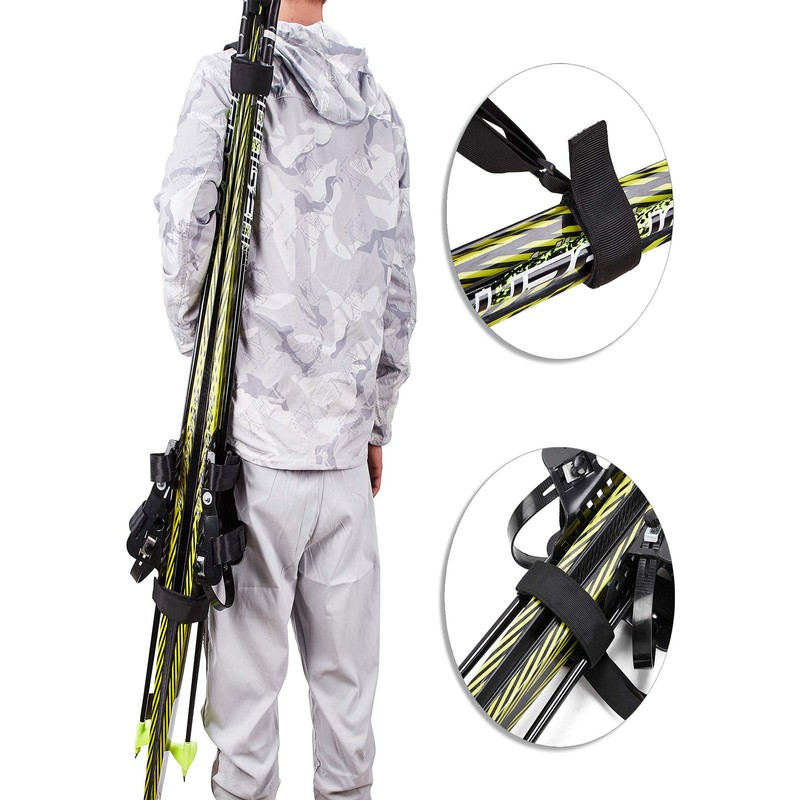 MOPHOEXII 2 Pack Ski and Pole Backpack Carrier Strap |