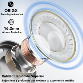 YRBXZXA Audífonos Conducción Osea, Auriculares Inalámbricos Ergonómicos, Bluetooth 5.3, Sonido HiFi, Sonido Estéreo 3D, 48h de Potencia, Adecuado para Actividades al Aire Libre, No Daño a Los Oídos
