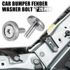 X AUTOHAUX Car Bumper Fender Washer Bolt Engine Bay Dress