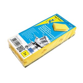 Peggy Perfect Pack of 3 Scourers, Extra Rough Side + Sponge Side, 9 x 19 x 4 cm