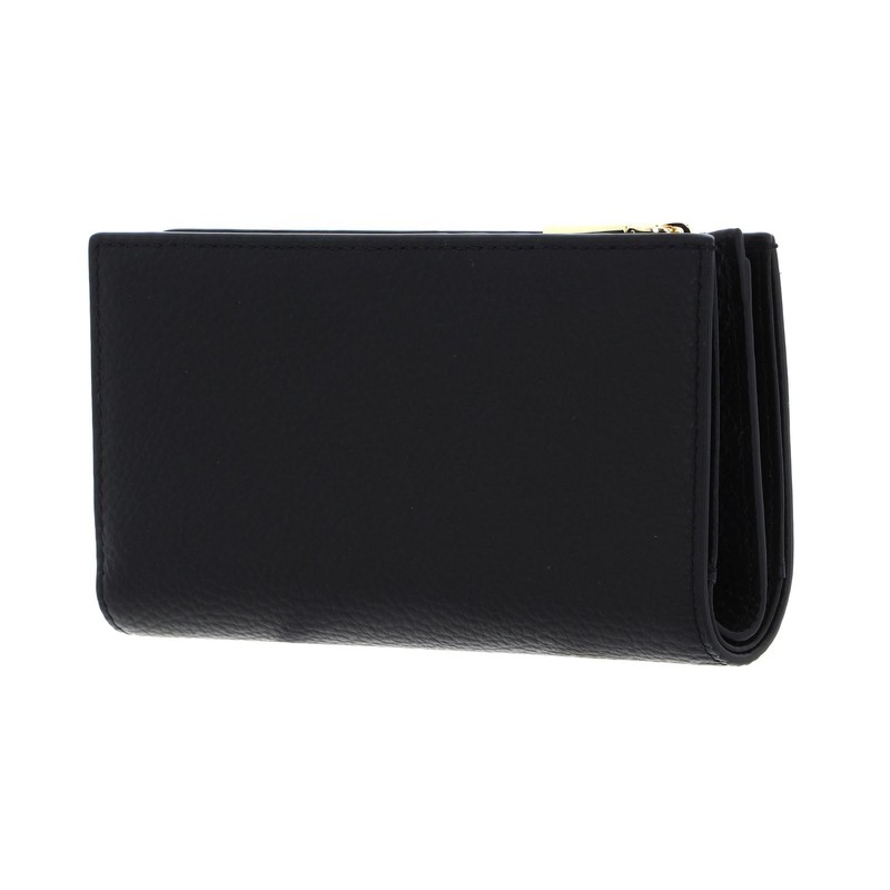 Coccinelle Metallic Soft, black, Zip Wallet