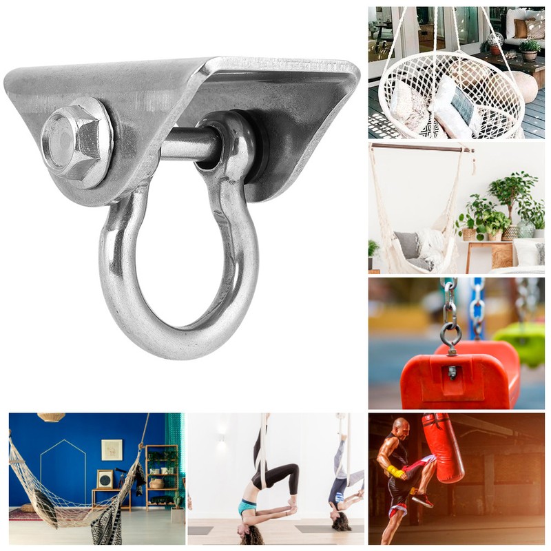 Stainless Steel D Type Suspension Swing Hanger Hook Fixed Plate