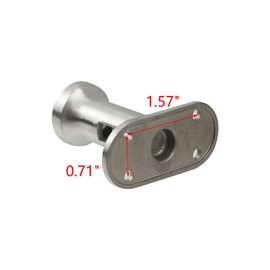 MY MIRONEY 2PCS Stainless Steel Handrail Bracket Heavy Duty Upright Column Handrail Bracket Hardware Adjustable Stair Handrail Bracket