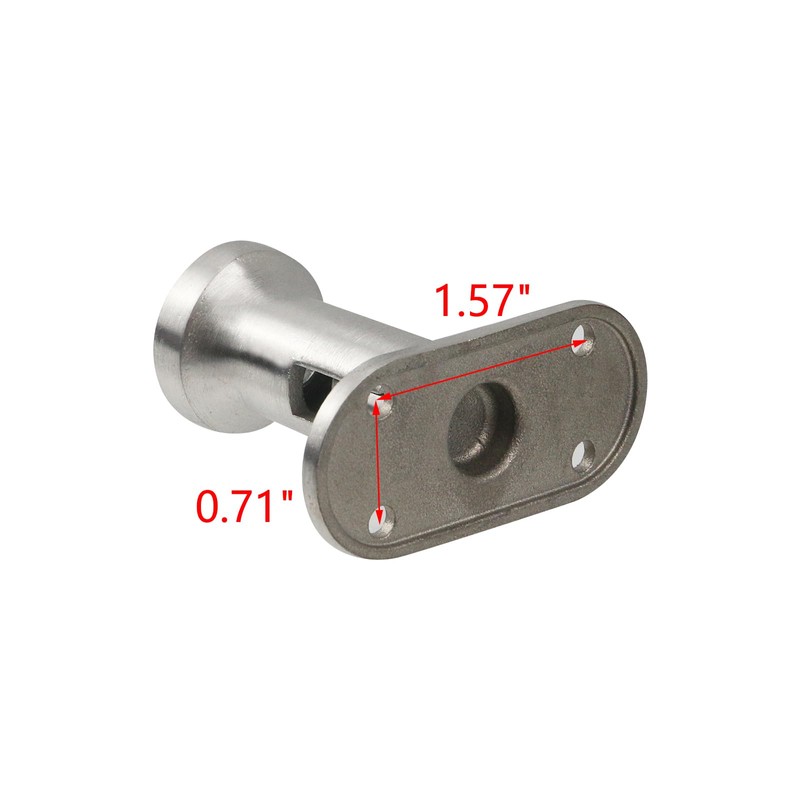 MY MIRONEY 2PCS Stainless Steel Handrail Bracket Heavy Duty Upright