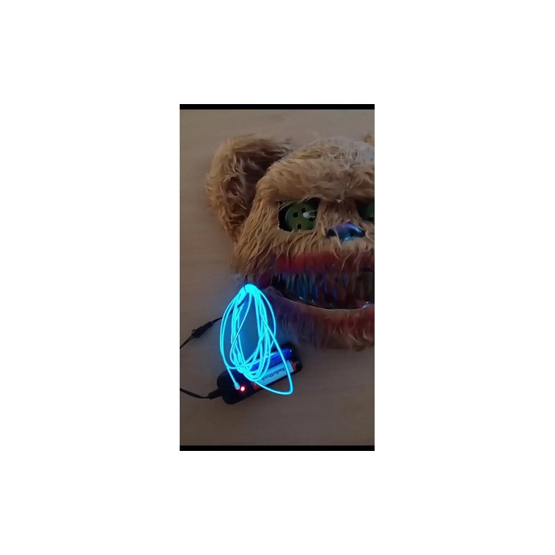 Pack 2 Mascaras Oso Y Conejo Con Luz Led Halloween